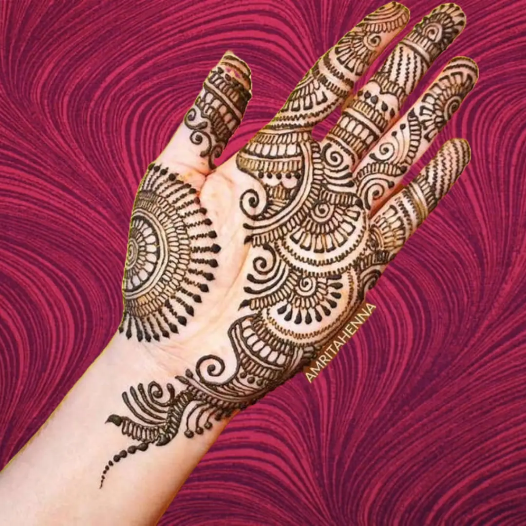 Modern Royal Front Hand Mehndi Design Gallery