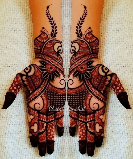 Modern Royal Front Hand Mehndi Design Gallery