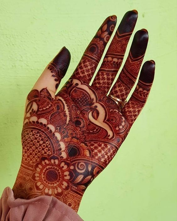 Modern Royal Front Hand Mehndi Design Gallery