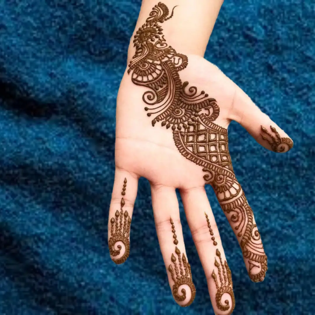 Modern Royal Front Hand Mehndi Design Gallery