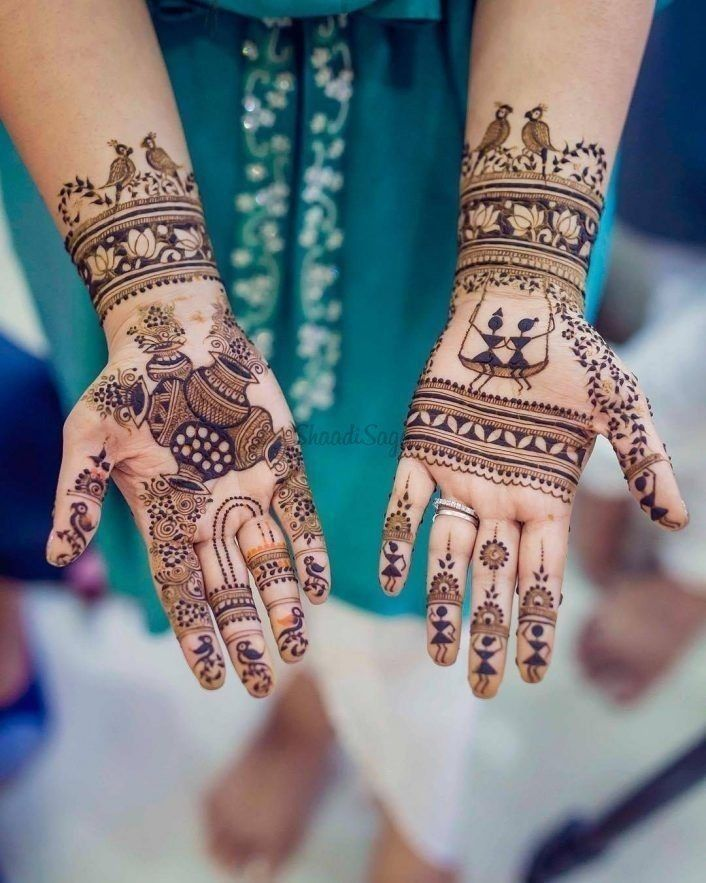 Modern Royal Front Hand Mehndi Design Gallery