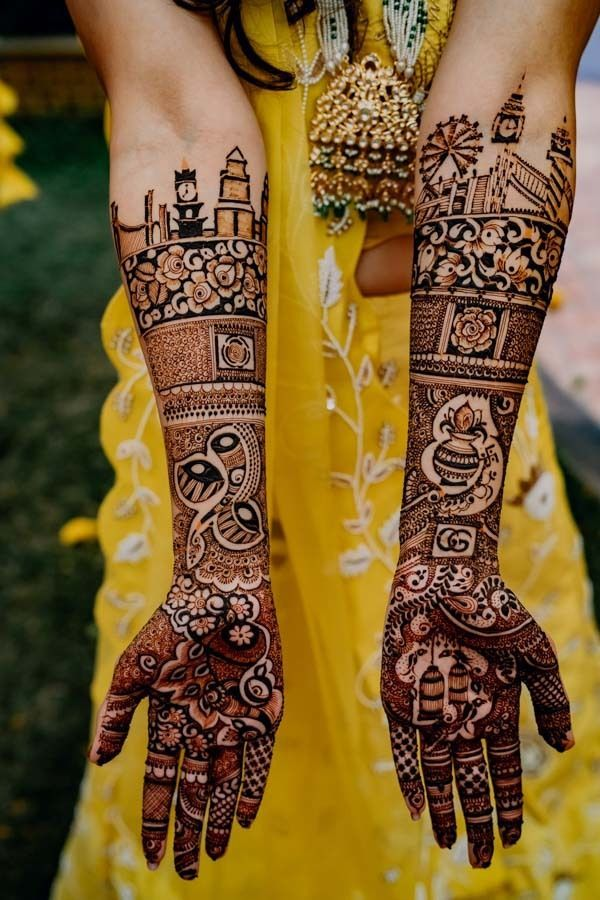 Modern Royal Front Hand Mehndi Design Gallery