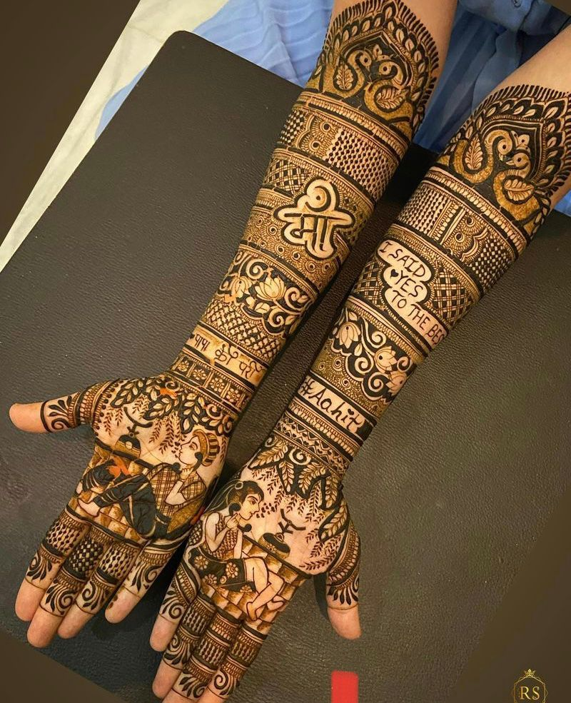 Modern Royal Front Hand Mehndi Design Gallery