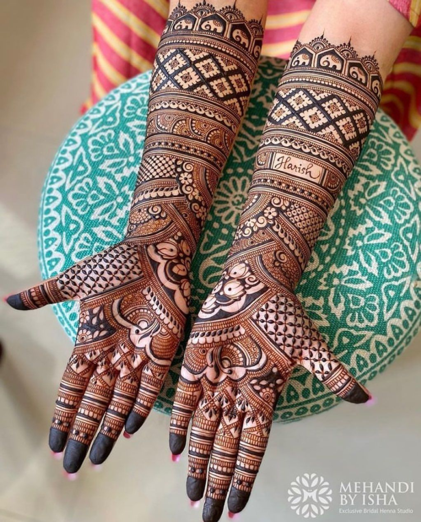 Modern Royal Front Hand Mehndi Design Gallery