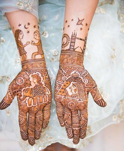 Modern Royal Front Hand Mehndi Design Gallery