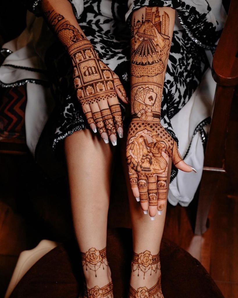 Modern Royal Front Hand Mehndi Design Gallery