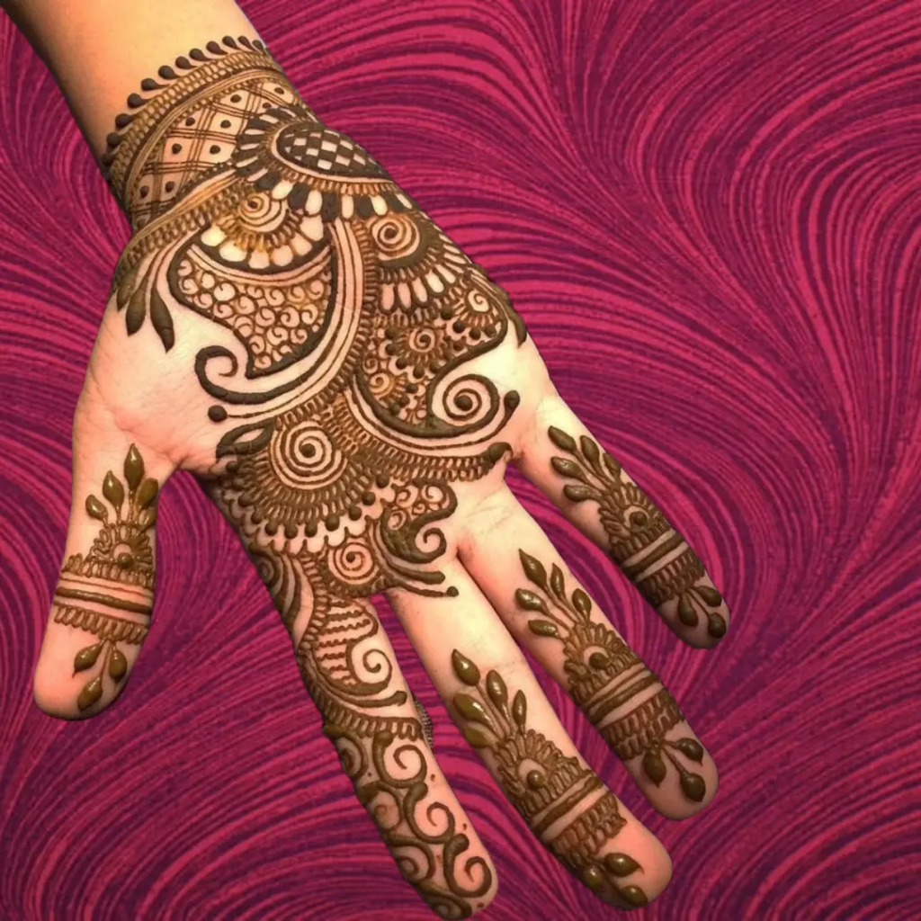 Modern Royal Front Hand Mehndi Design Gallery