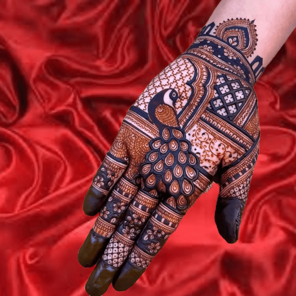 front hand stylish front hand simple mehndi design