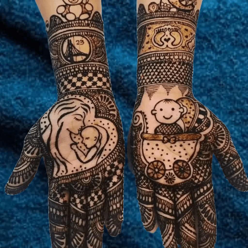 Modern Royal Front Hand Mehndi Design Gallery