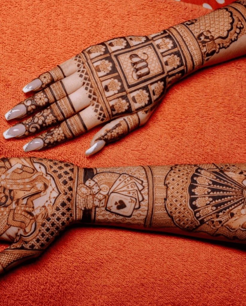 Modern Royal Front Hand Mehndi Design Gallery