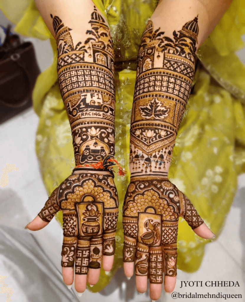 Modern Royal Front Hand Mehndi Design Gallery