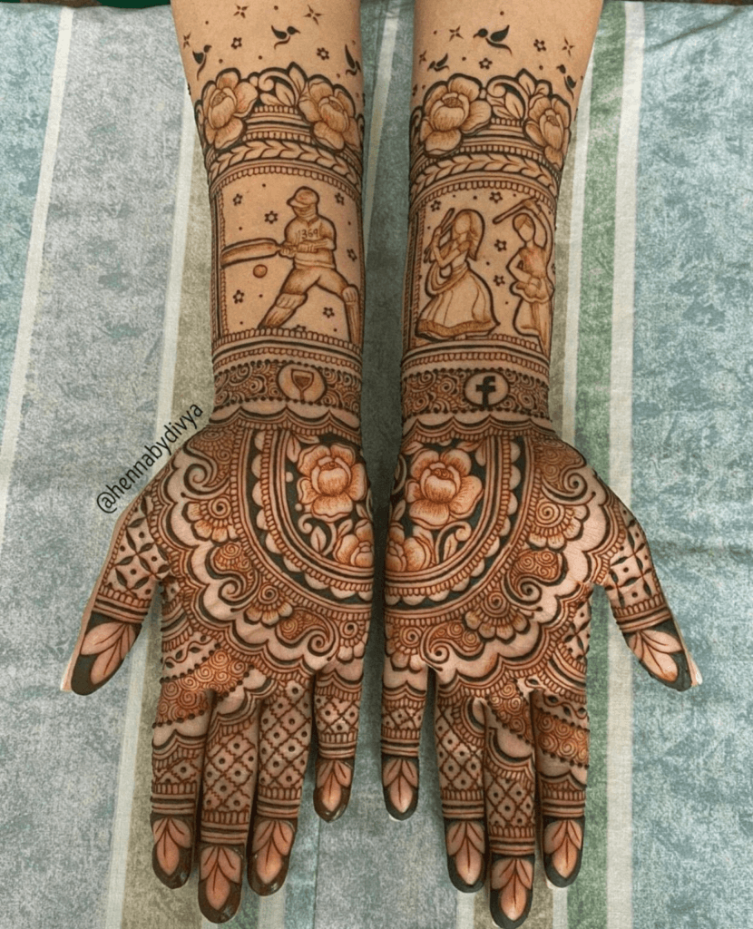 Modern Royal Front Hand Mehndi Design Gallery