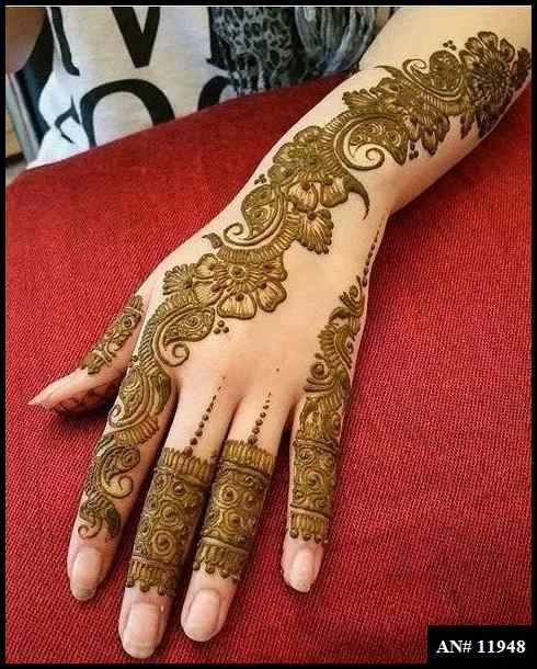 153+ Simple Flower Mehndi Design For Wedding Season