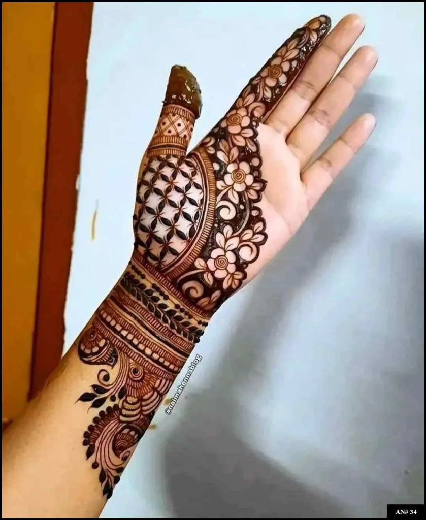 153+ Simple Flower Mehndi Design For Wedding Season