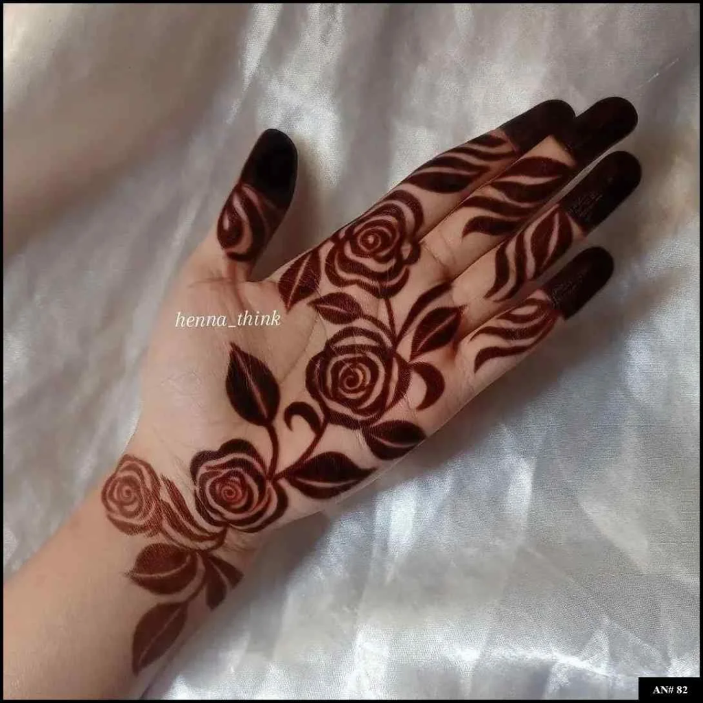 153+ Simple Flower Mehndi Design For Wedding Season