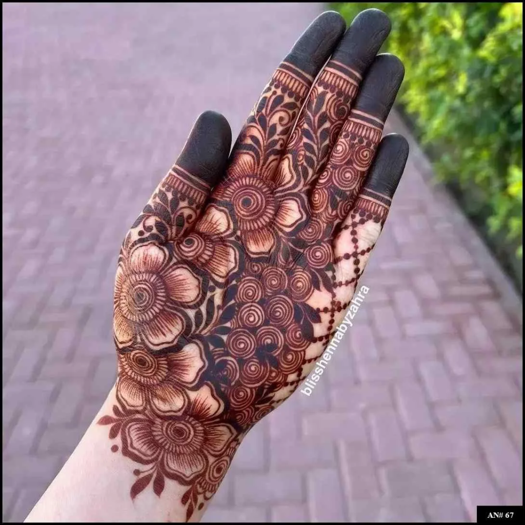 153+ Simple Flower Mehndi Design For Wedding Season