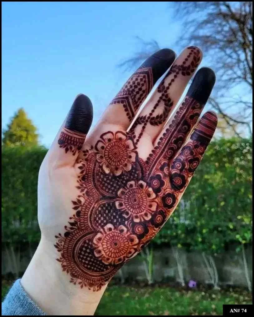 153+ Simple Flower Mehndi Design For Wedding Season