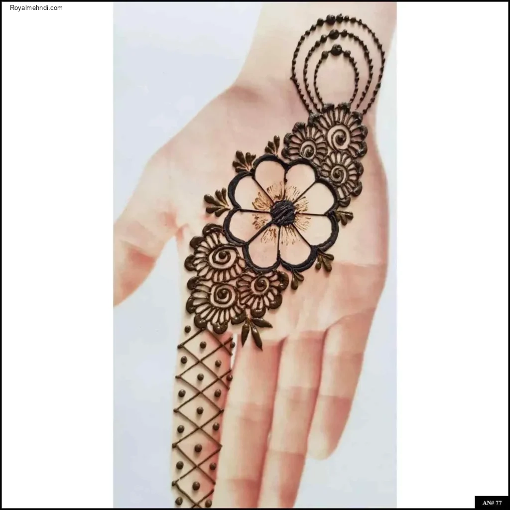 153+ Simple Flower Mehndi Design For Wedding Season