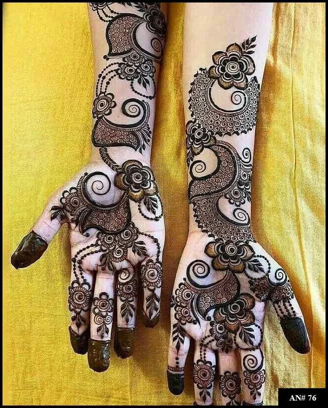 153+ Simple Flower Mehndi Design For Wedding Season