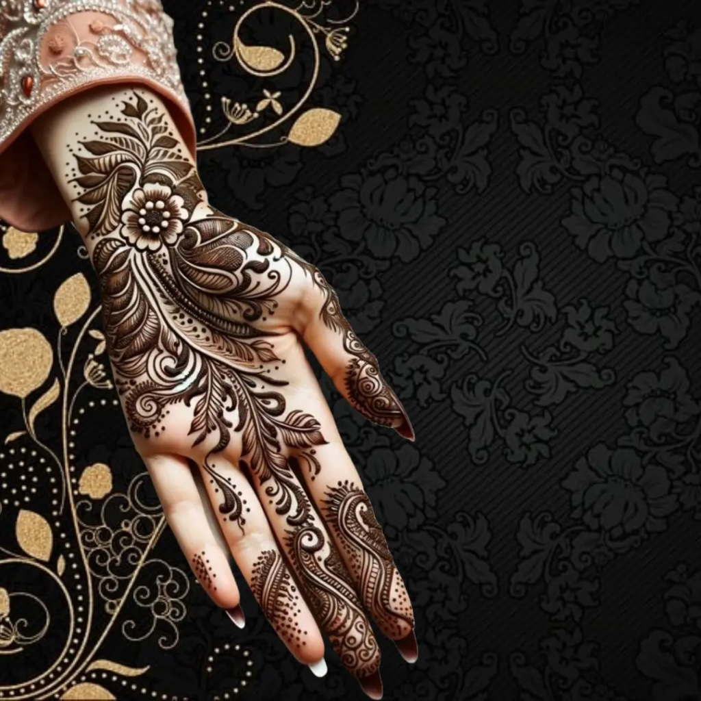 153+ Simple Flower Mehndi Design For Wedding Season