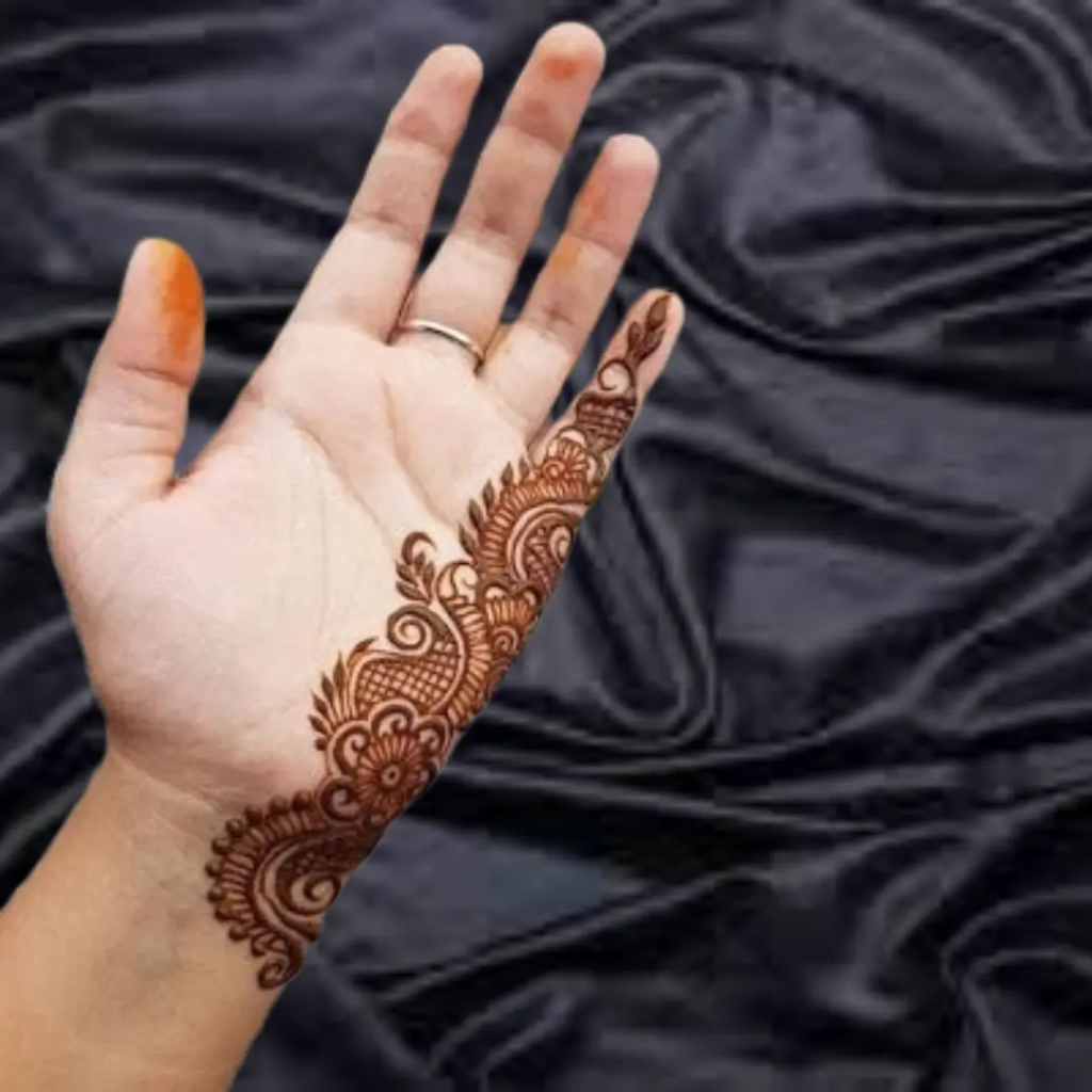 153+ Simple Flower Mehndi Design For Wedding Season