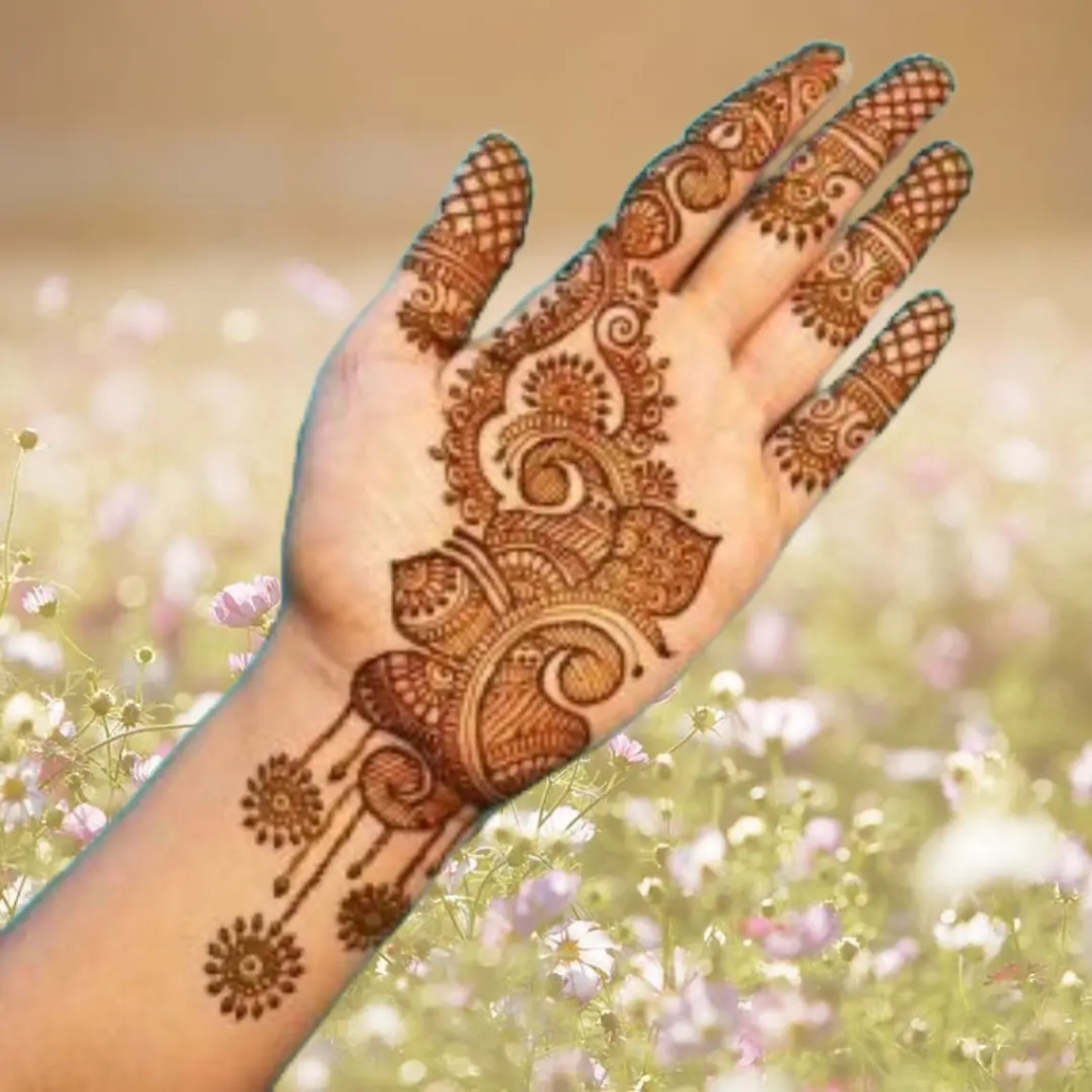 153+ Simple Flower Mehndi Design For Wedding Season