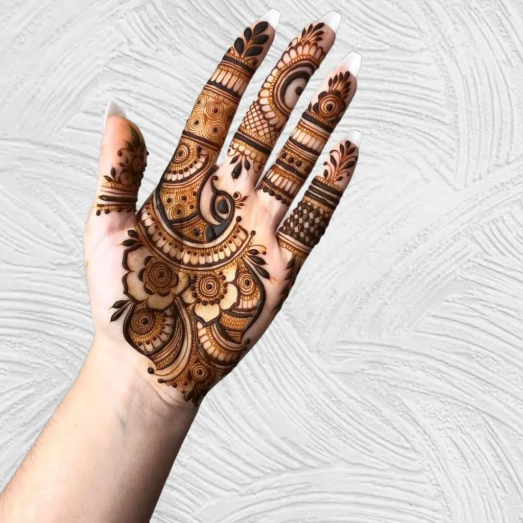 153+ Simple Flower Mehndi Design For Wedding Season