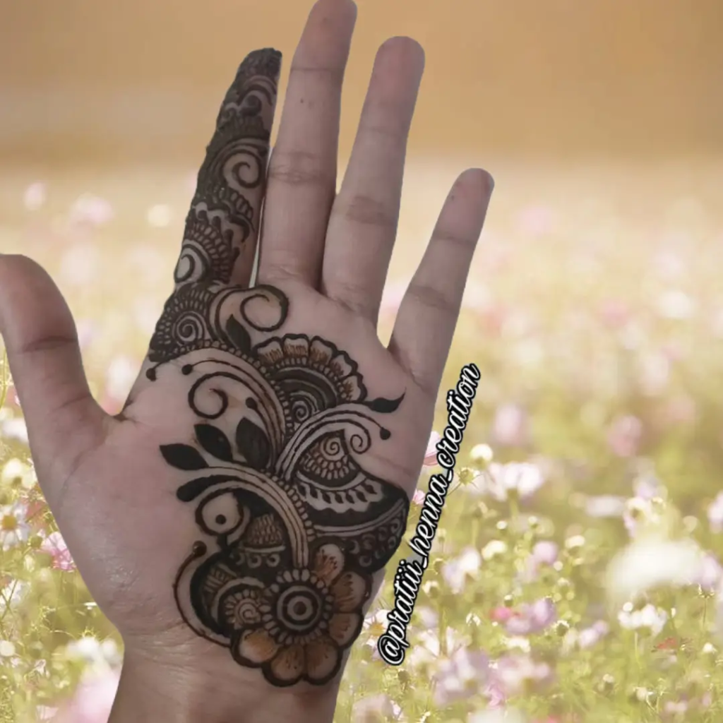 153+ Simple Flower Mehndi Design For Wedding Season