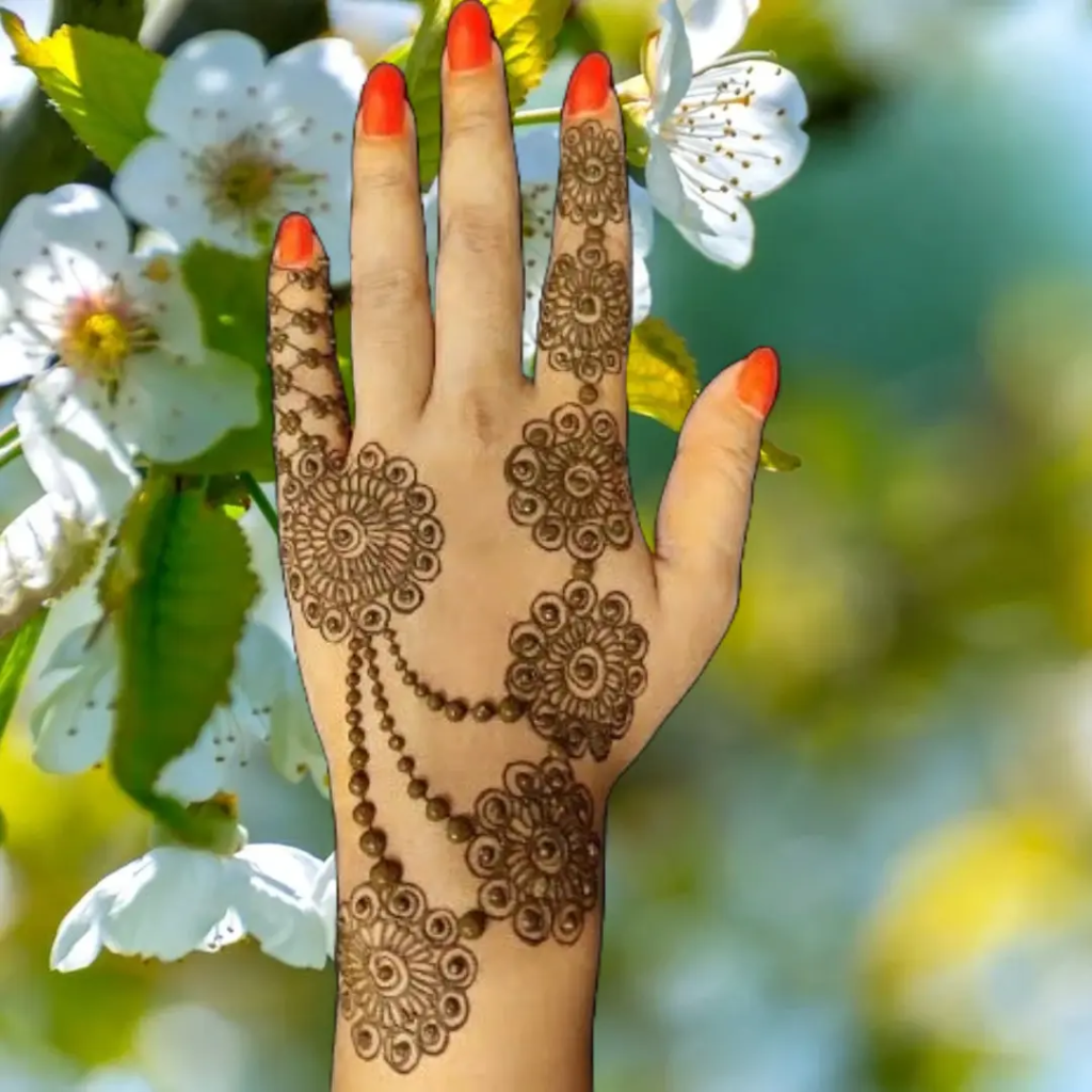 153+ Simple Flower Mehndi Design For Wedding Season