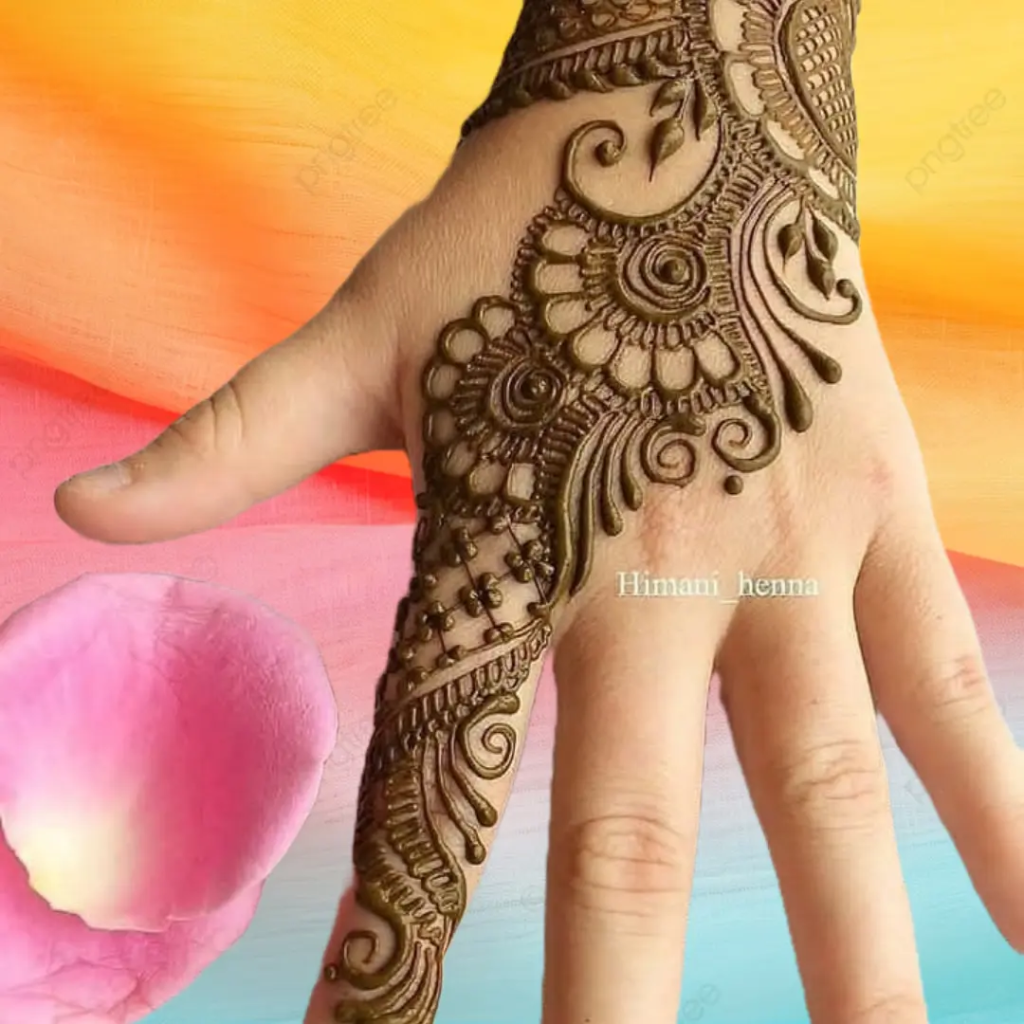 153+ Simple Flower Mehndi Design For Wedding Season