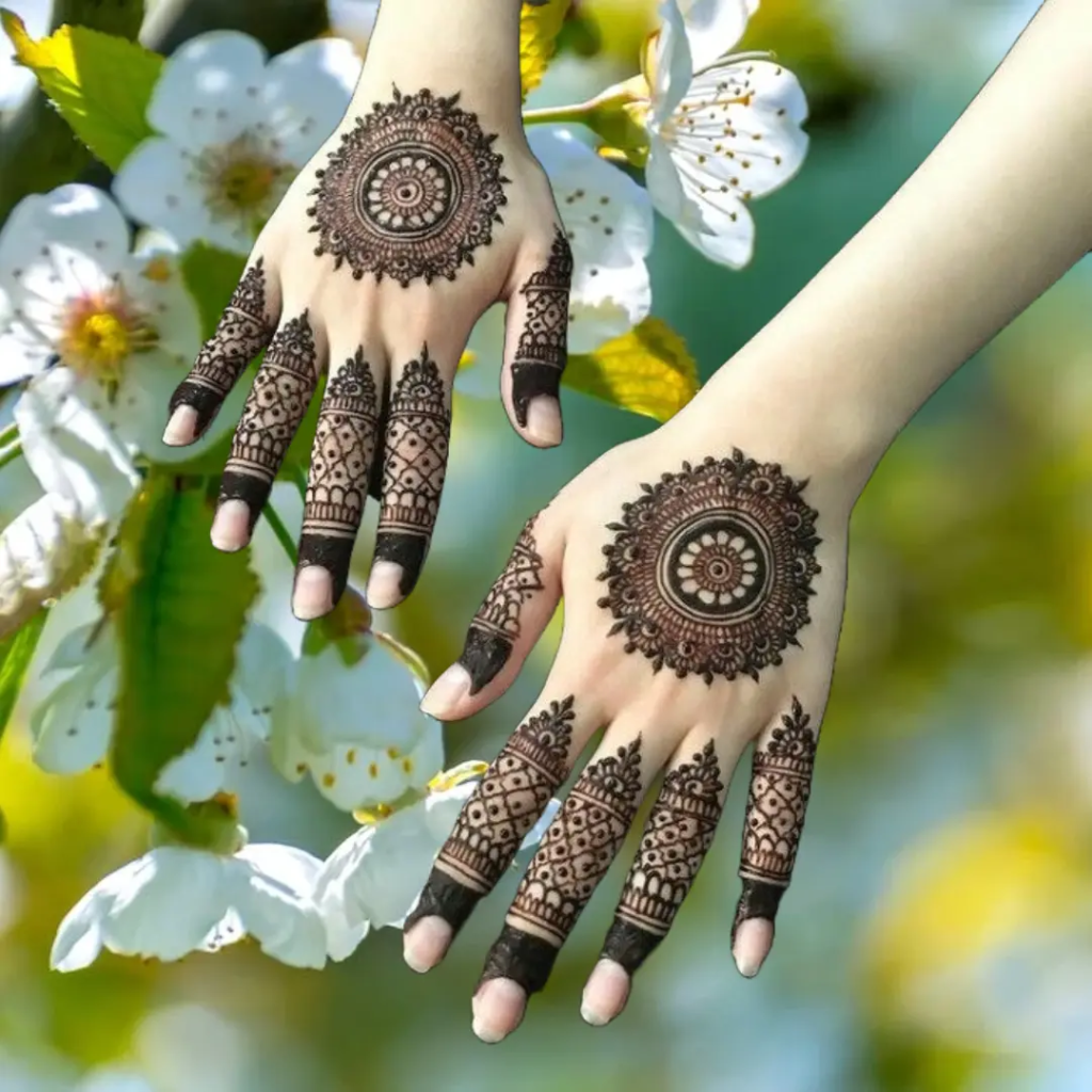 153+ Simple Flower Mehndi Design For Wedding Season