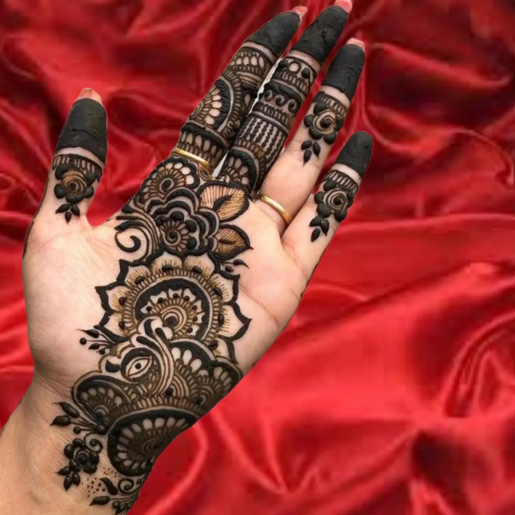 153+ Simple Flower Mehndi Design For Wedding Season