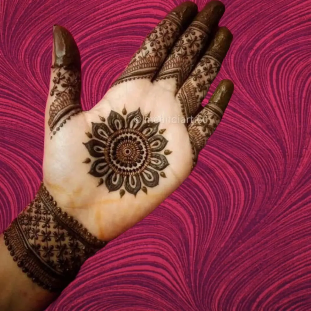 153+ Simple Flower Mehndi Design For Wedding Season