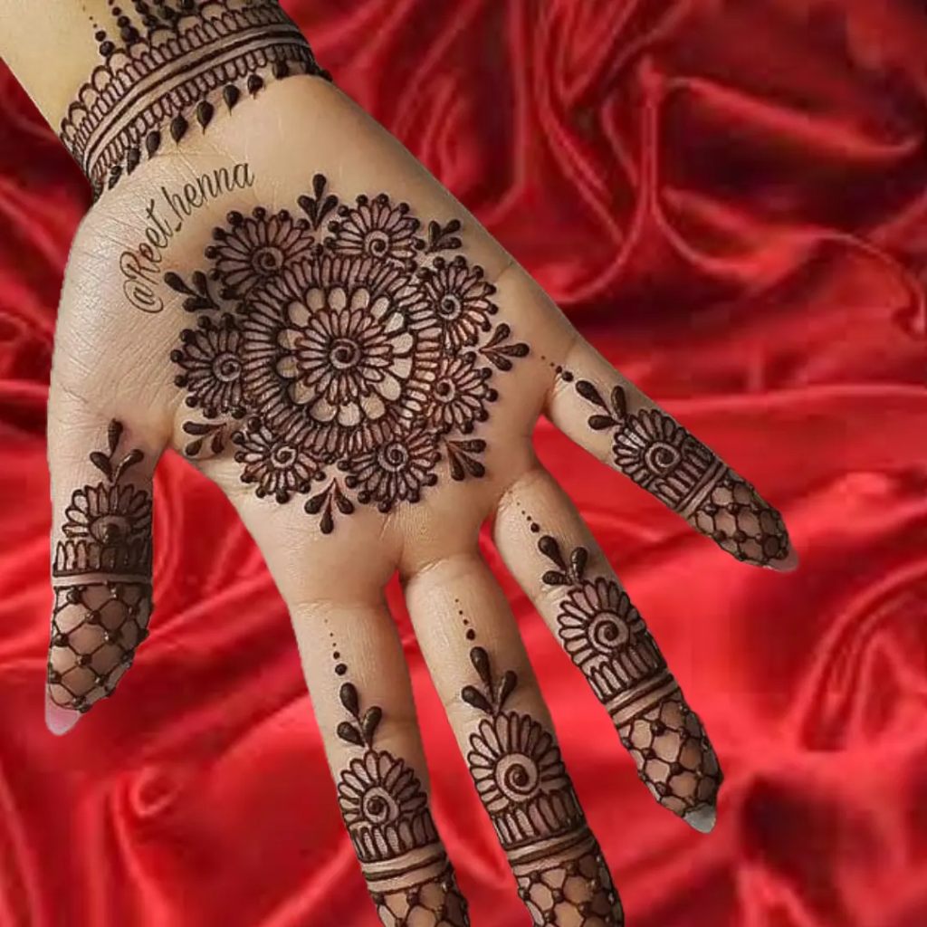 153+ Simple Flower Mehndi Design For Wedding Season