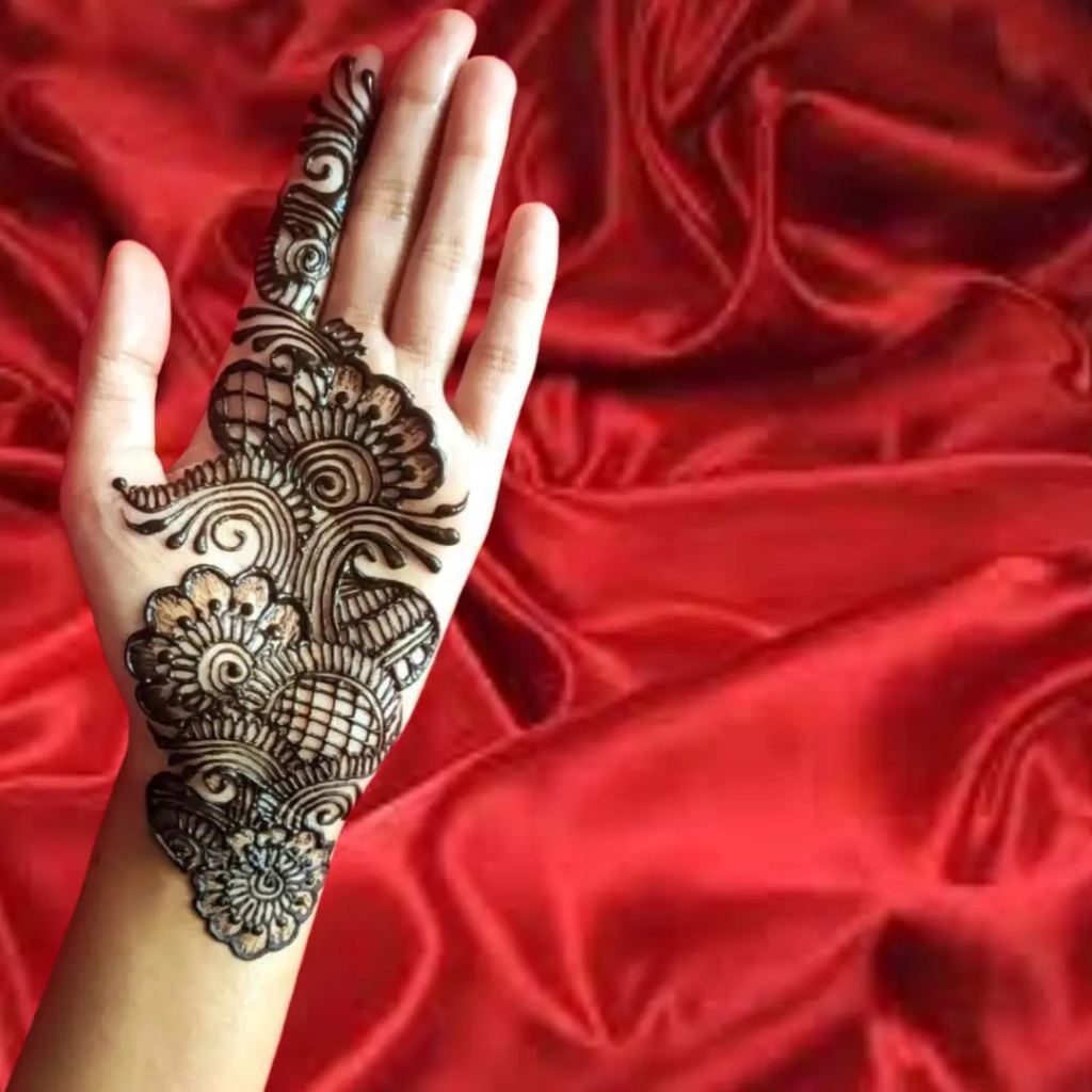 153+ Simple Flower Mehndi Design For Wedding Season