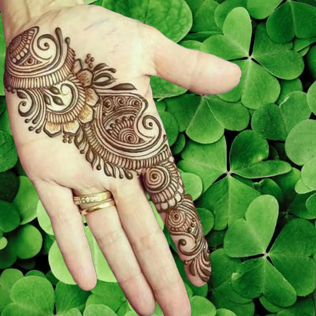 153+ Simple Flower Mehndi Design For Wedding Season