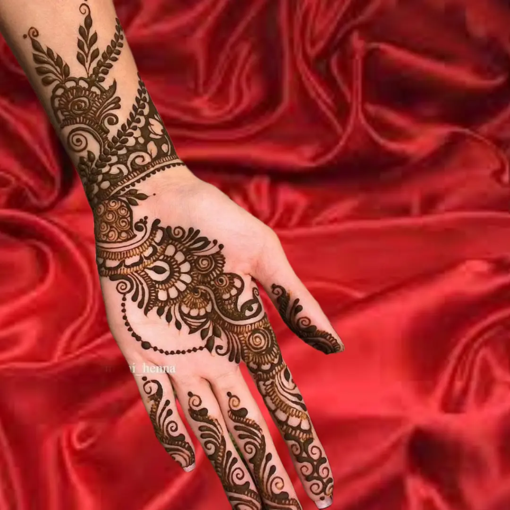 153+ Simple Flower Mehndi Design For Wedding Season