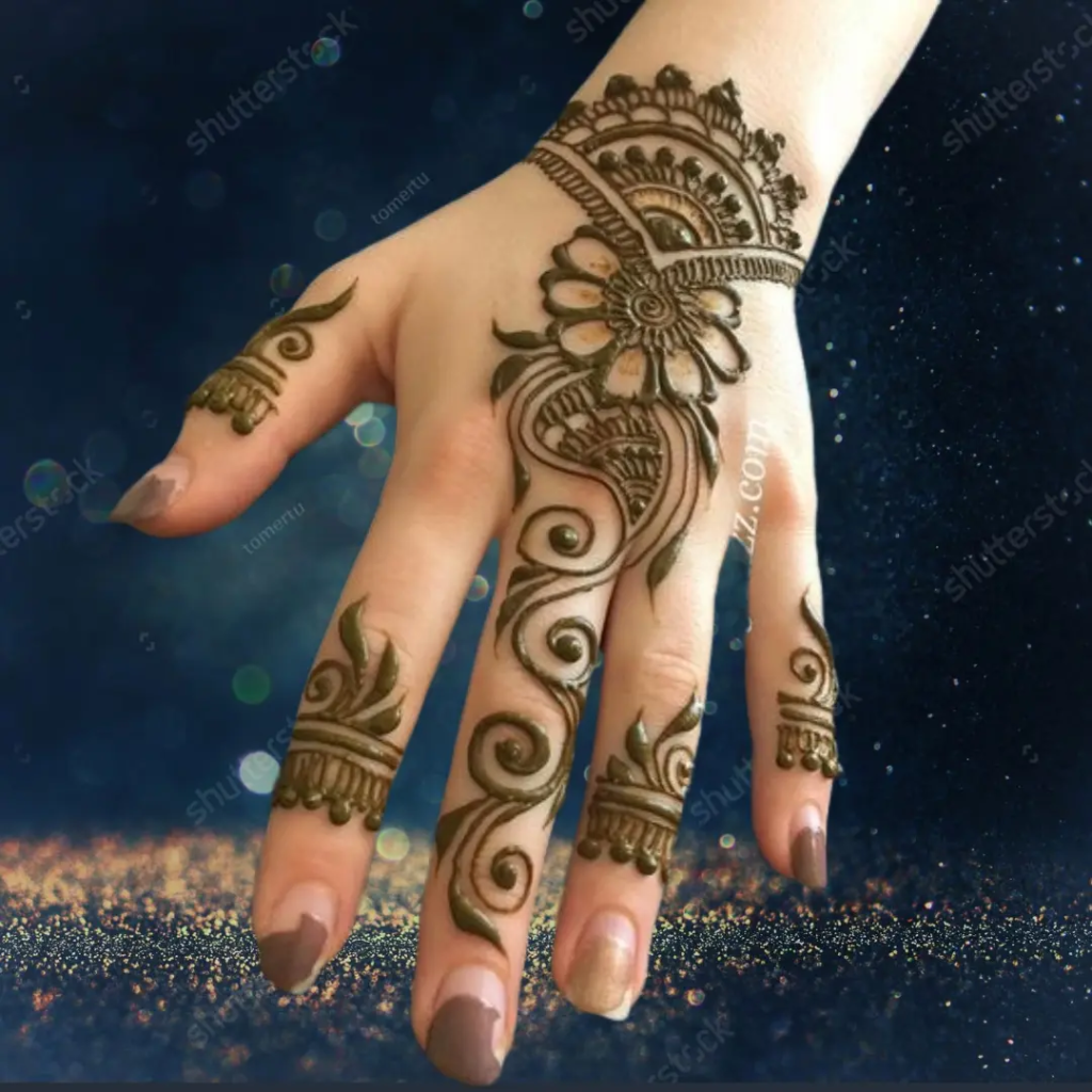 153+ Simple Flower Mehndi Design For Wedding Season