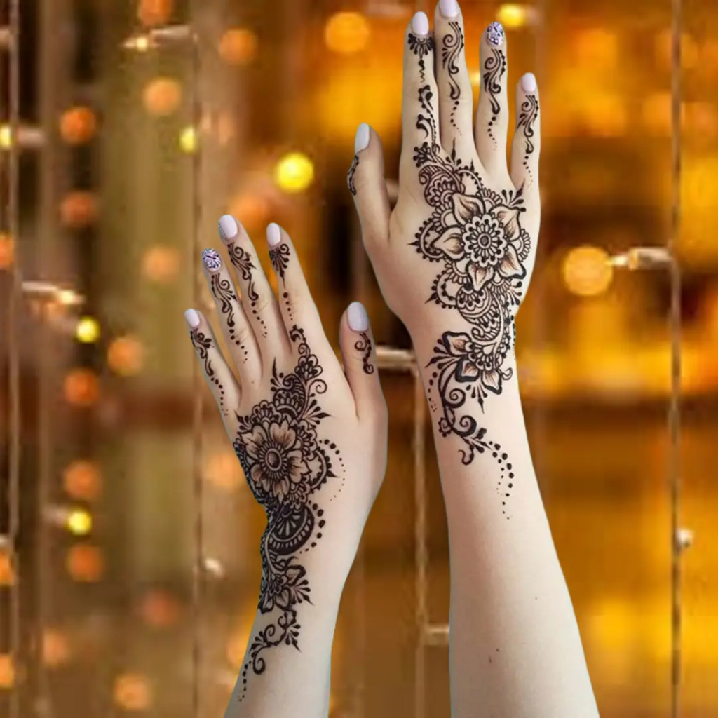 153+ Simple Flower Mehndi Design For Wedding Season