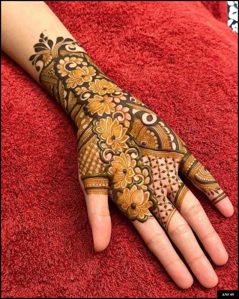 253+ simple mehndi design photo