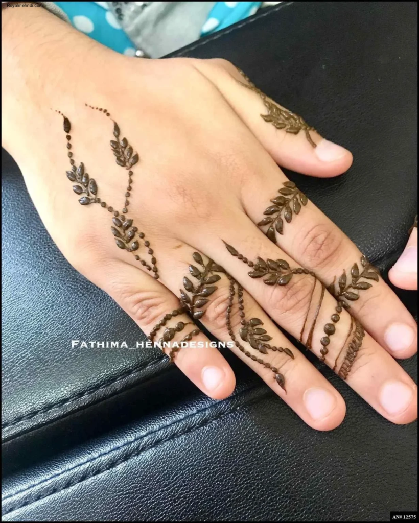 253+ simple mehndi design photo