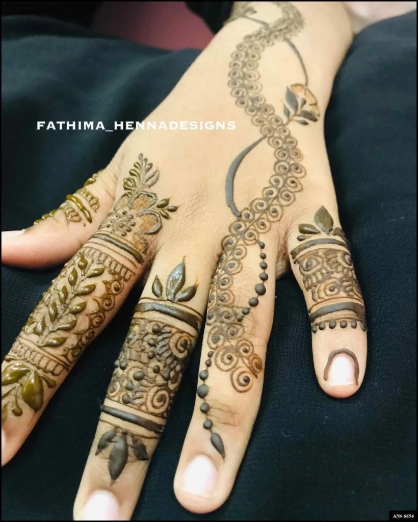 253+ simple mehndi design photo