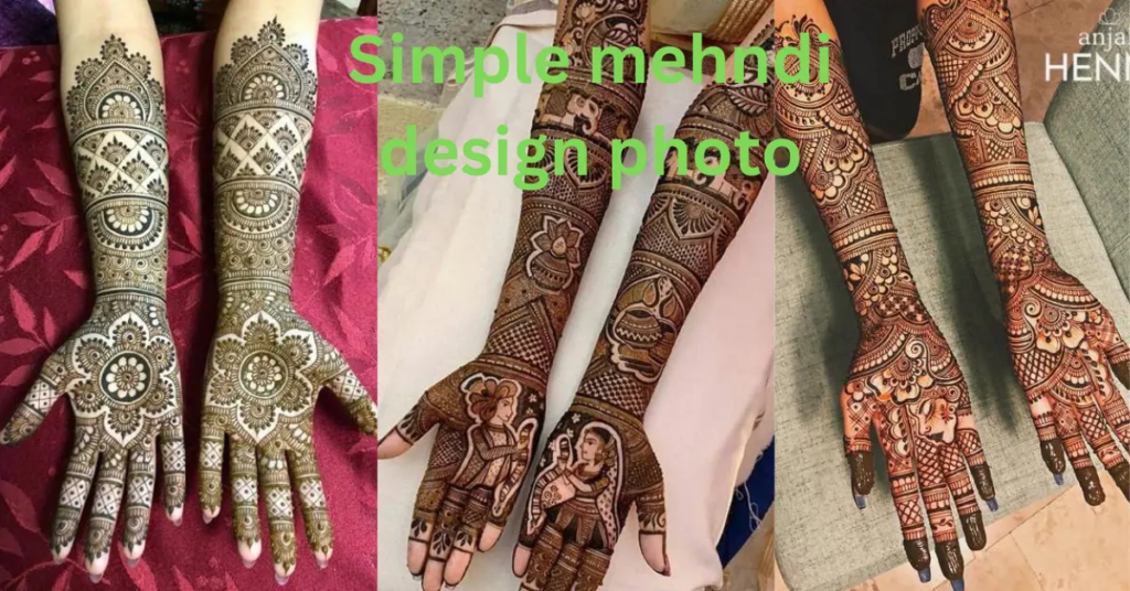 253+ simple mehndi design photo