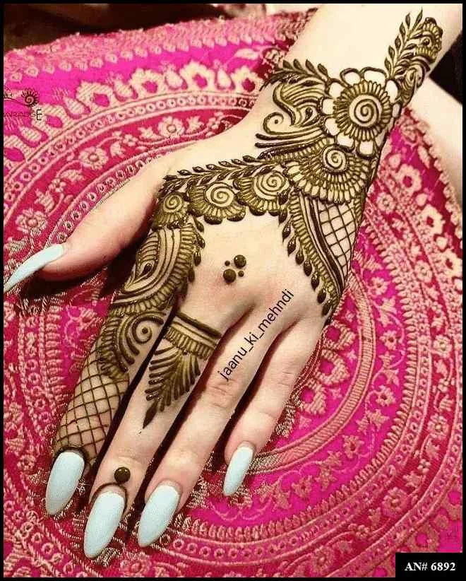 253+ simple mehndi design photo