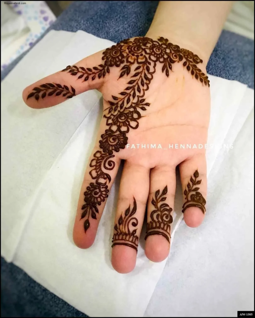 253+ simple mehndi design photo