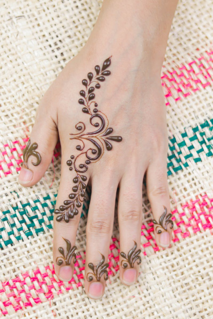 253+ simple mehndi design photo