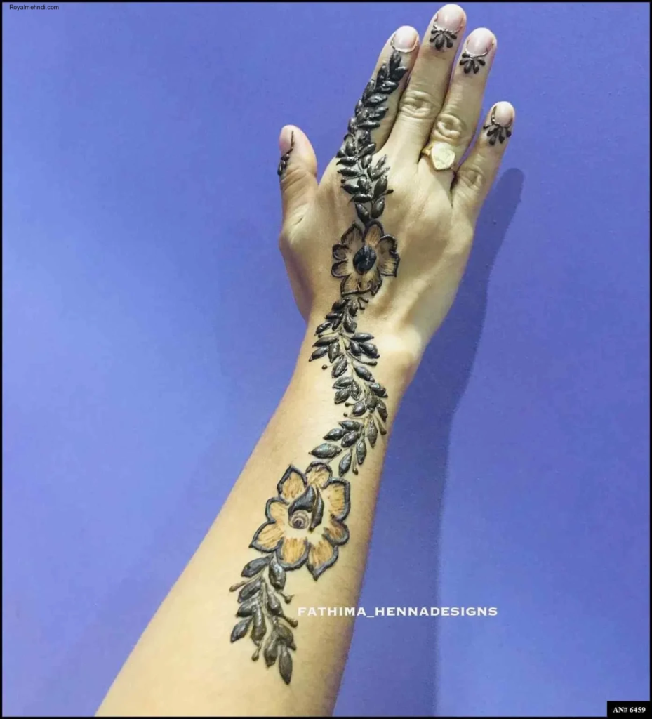 253+ simple mehndi design photo