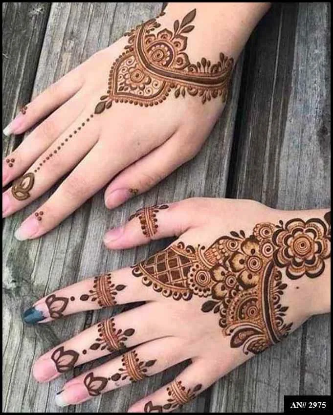 253+ simple mehndi design photo