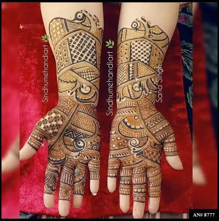 253+ simple mehndi design photo