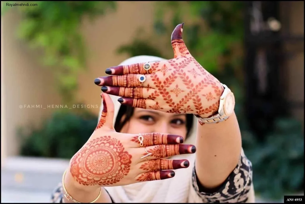 253+ simple mehndi design photo